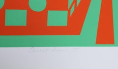 Desert Icon III, Abstract Geometric Screenprint by Roy Ahlgren