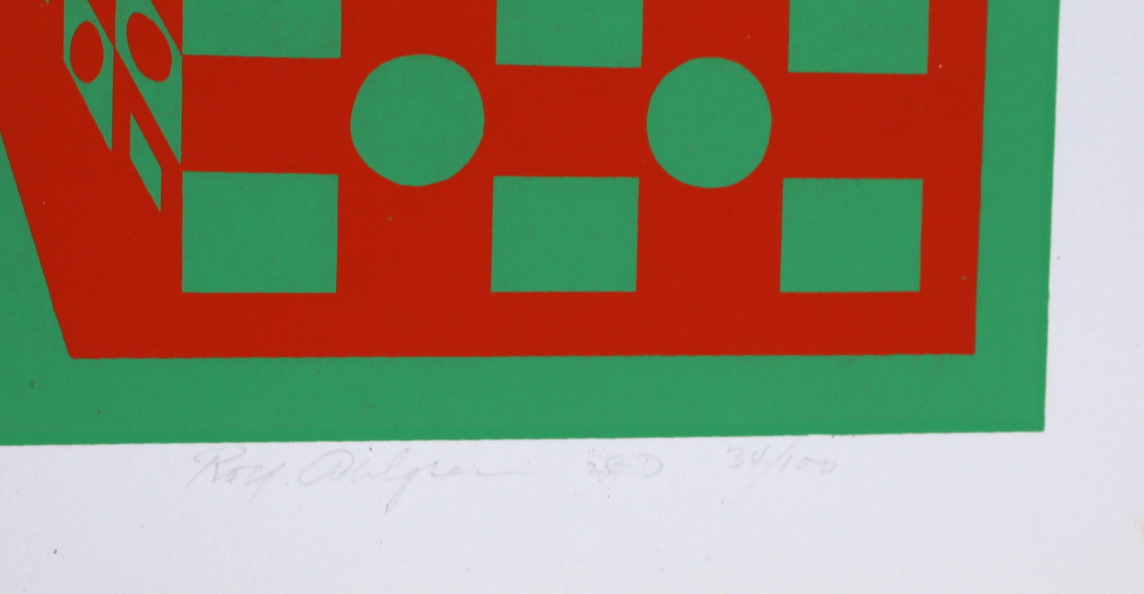 Desert Icon III, Abstract Geometric Screenprint by Roy Ahlgren For Sale 2
