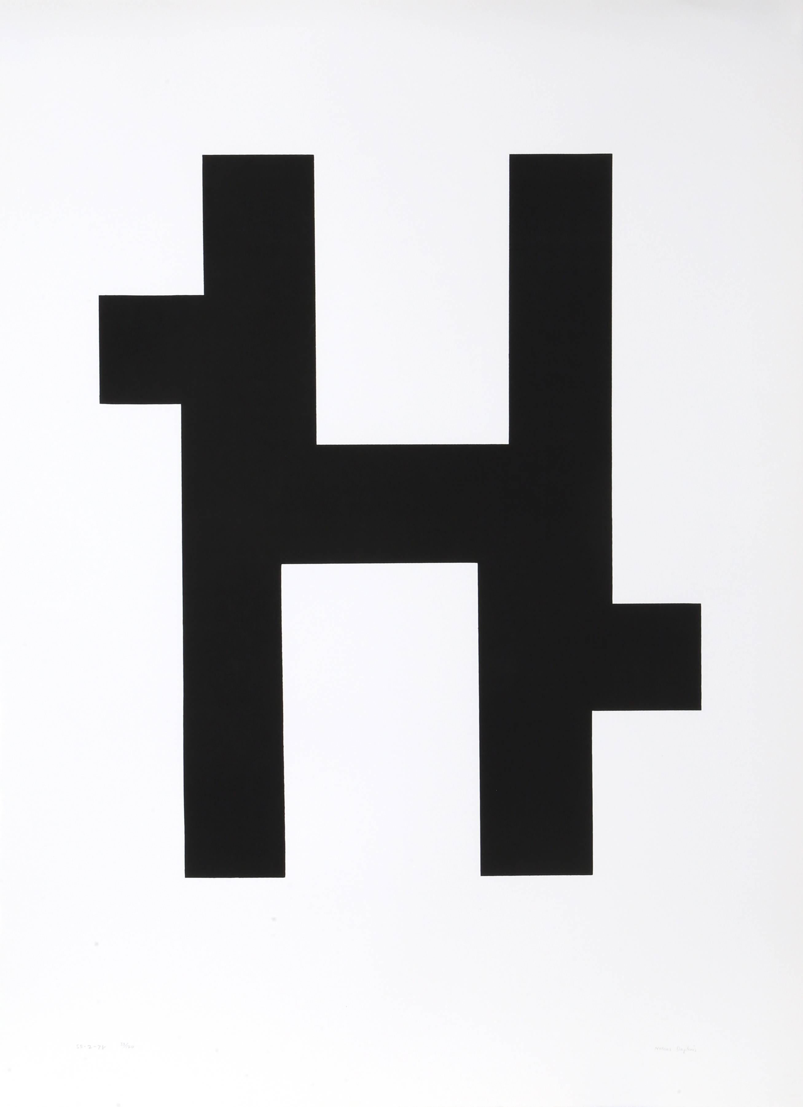Künstler:  Nassos Daphnis, Grieche (1914 - )
Titel:  S-2-78
Jahr:  1978
Medium:  Siebdruck, signiert und nummeriert mit Bleistift
Auflage:  125
Bild: 19.5 x 17 Zoll
Größe:  30 x 22 Zoll