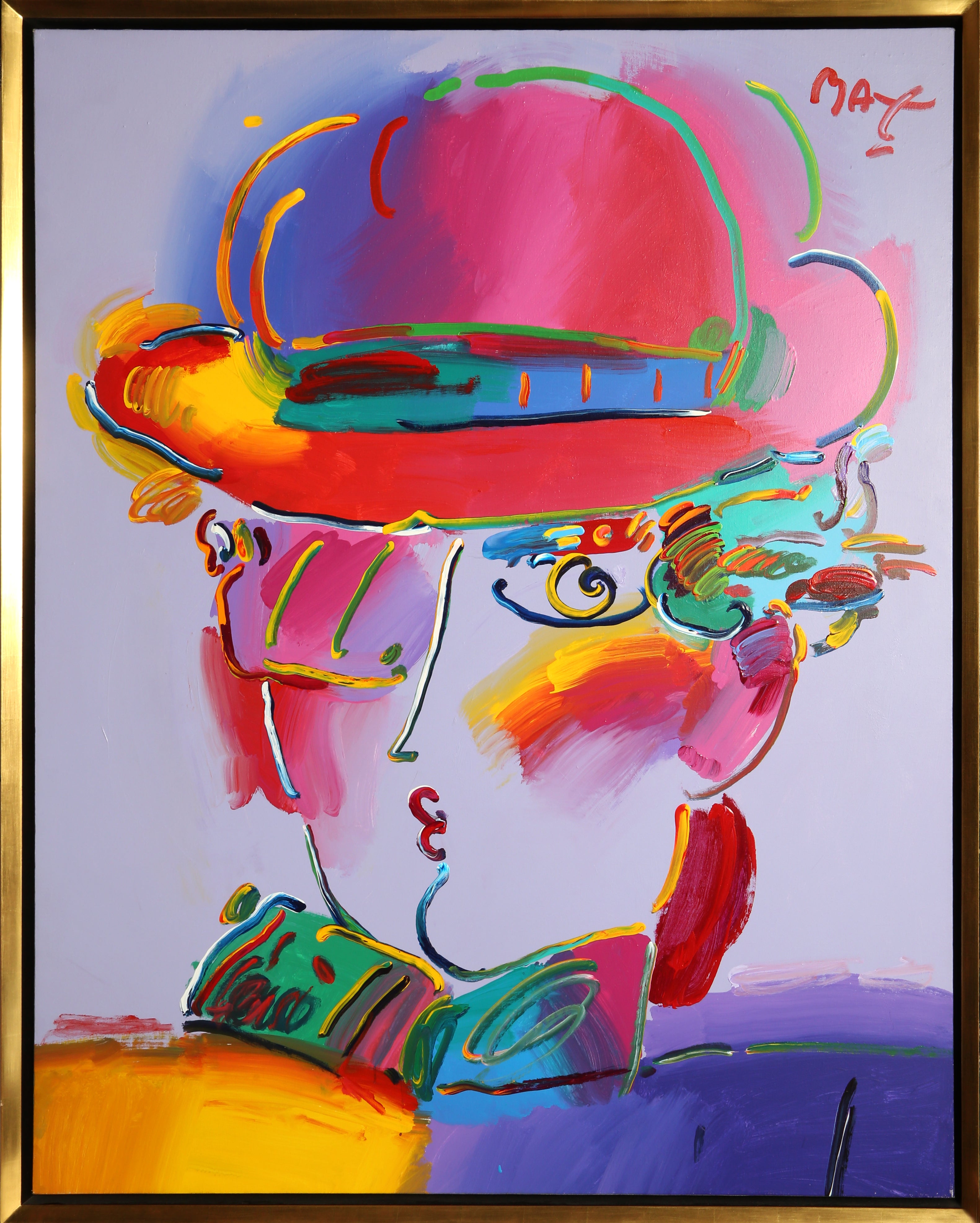 Peter Max - Brown Lady at 1stDibs