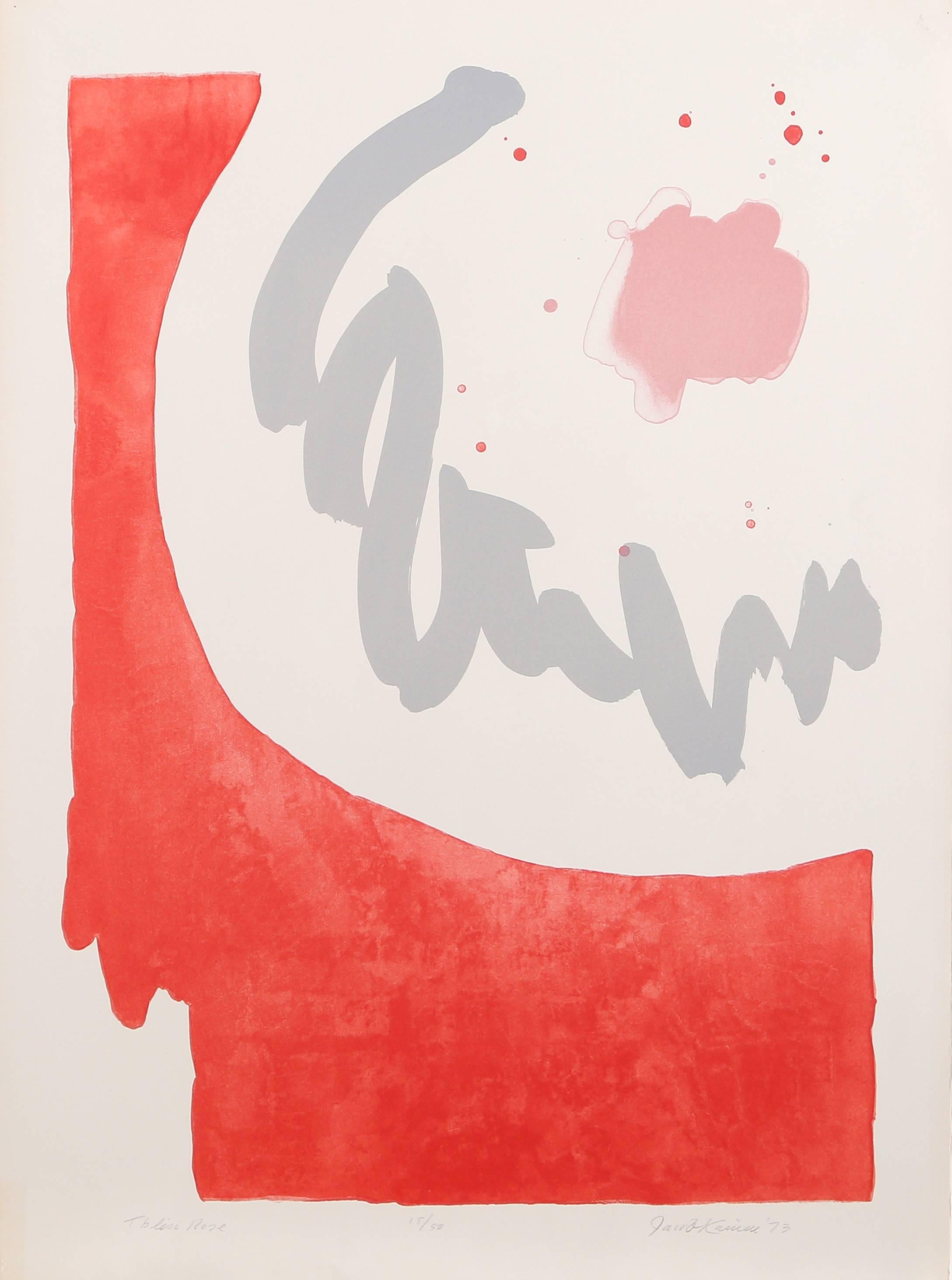 Jacob Kainen Abstract Print - Tblisi Rose