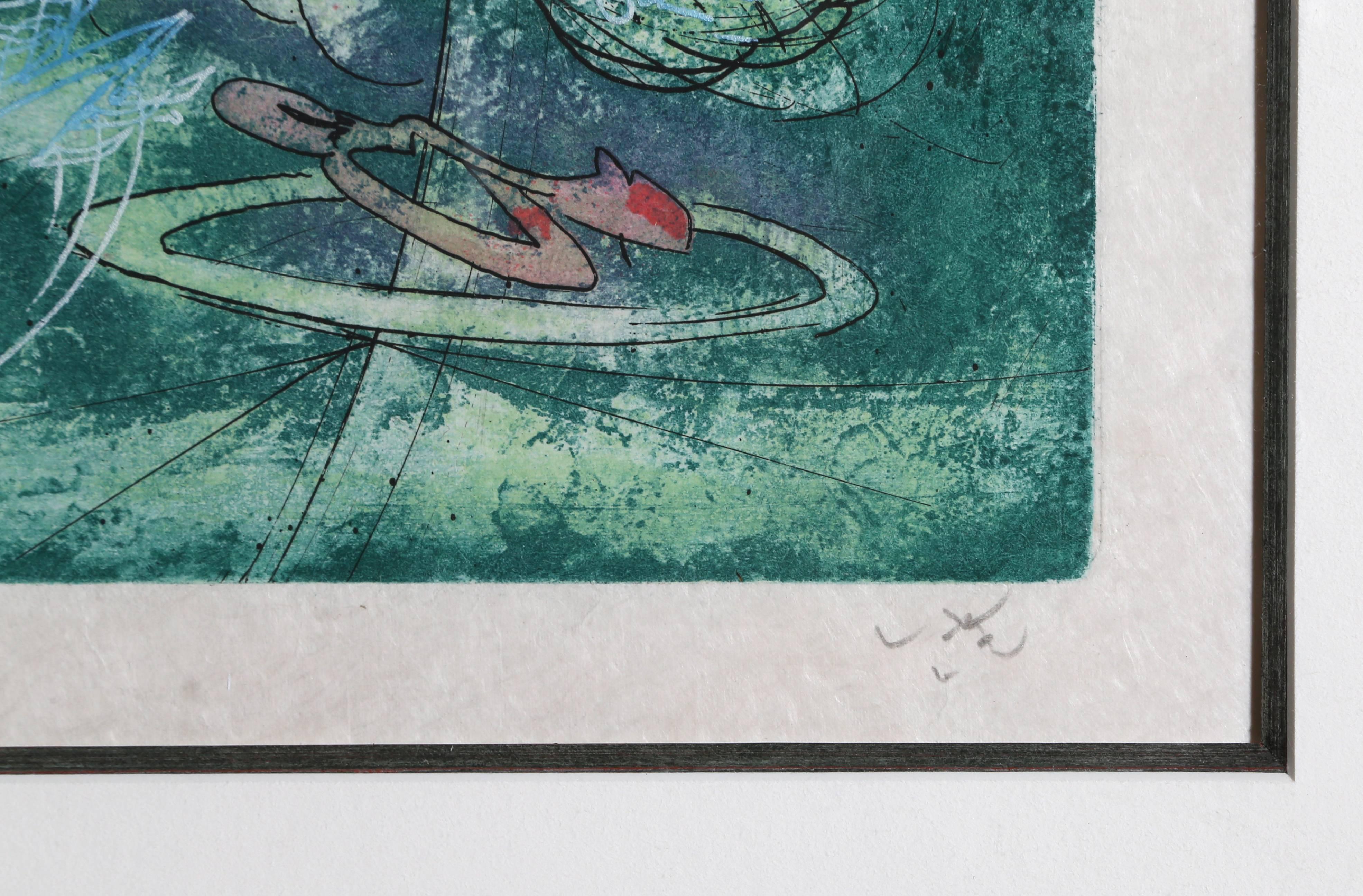 Les naufrageants d'Hom'mere II - L'Eautre, gravure à l'aquatinte de Roberto Matta en vente 2