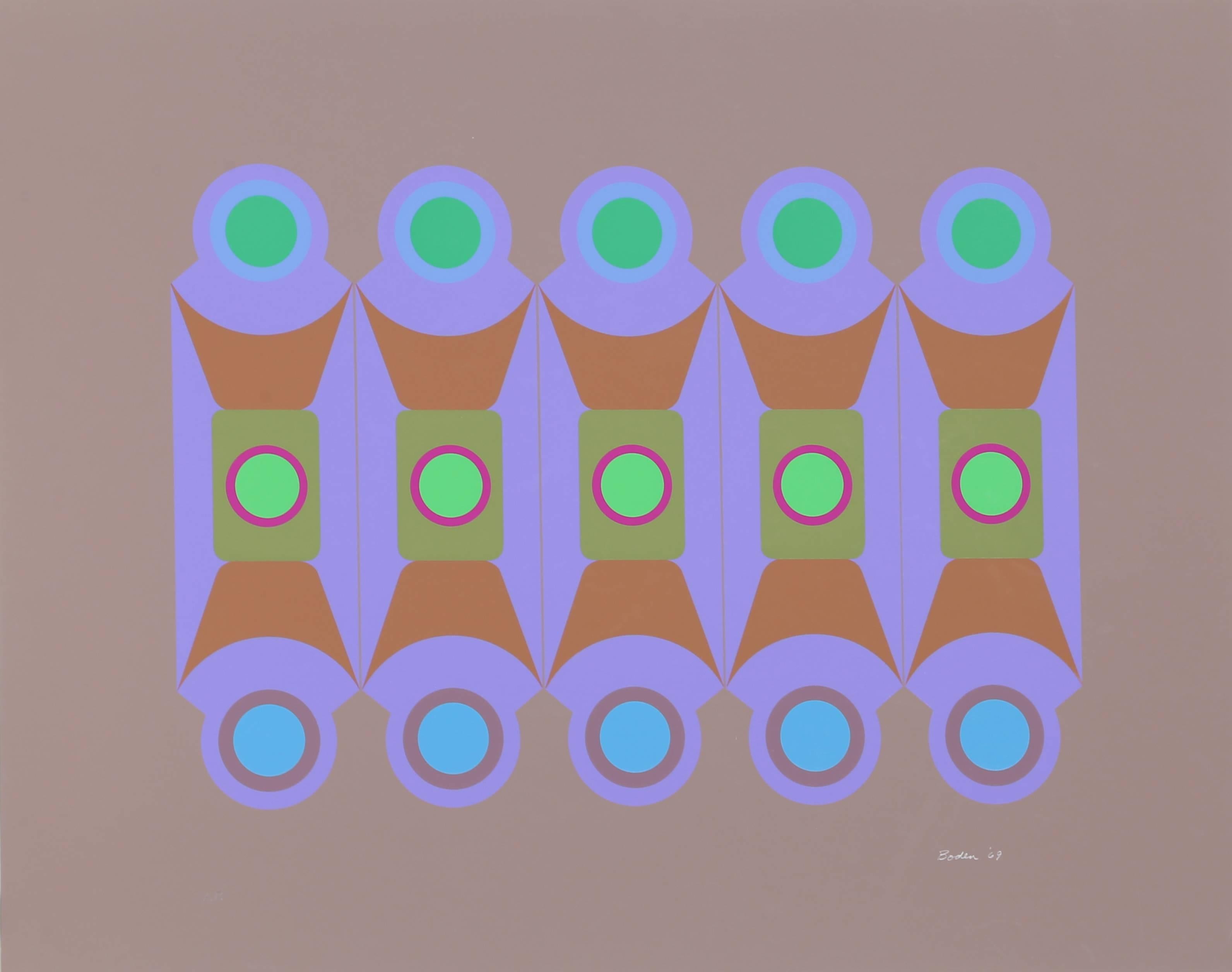 Artist: Arthur Boden
Title: Untitled
Year: 1969
Medium: Serigraph, signed in pencil
Edition: AP
Size: Size: 23 in. x 29.5 in. (58.42 cm x 74.93 cm)