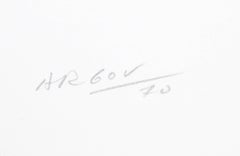 Minimalistischer abstrakter Siebdruck ohne Titel 2 von Michael Argov, 1969