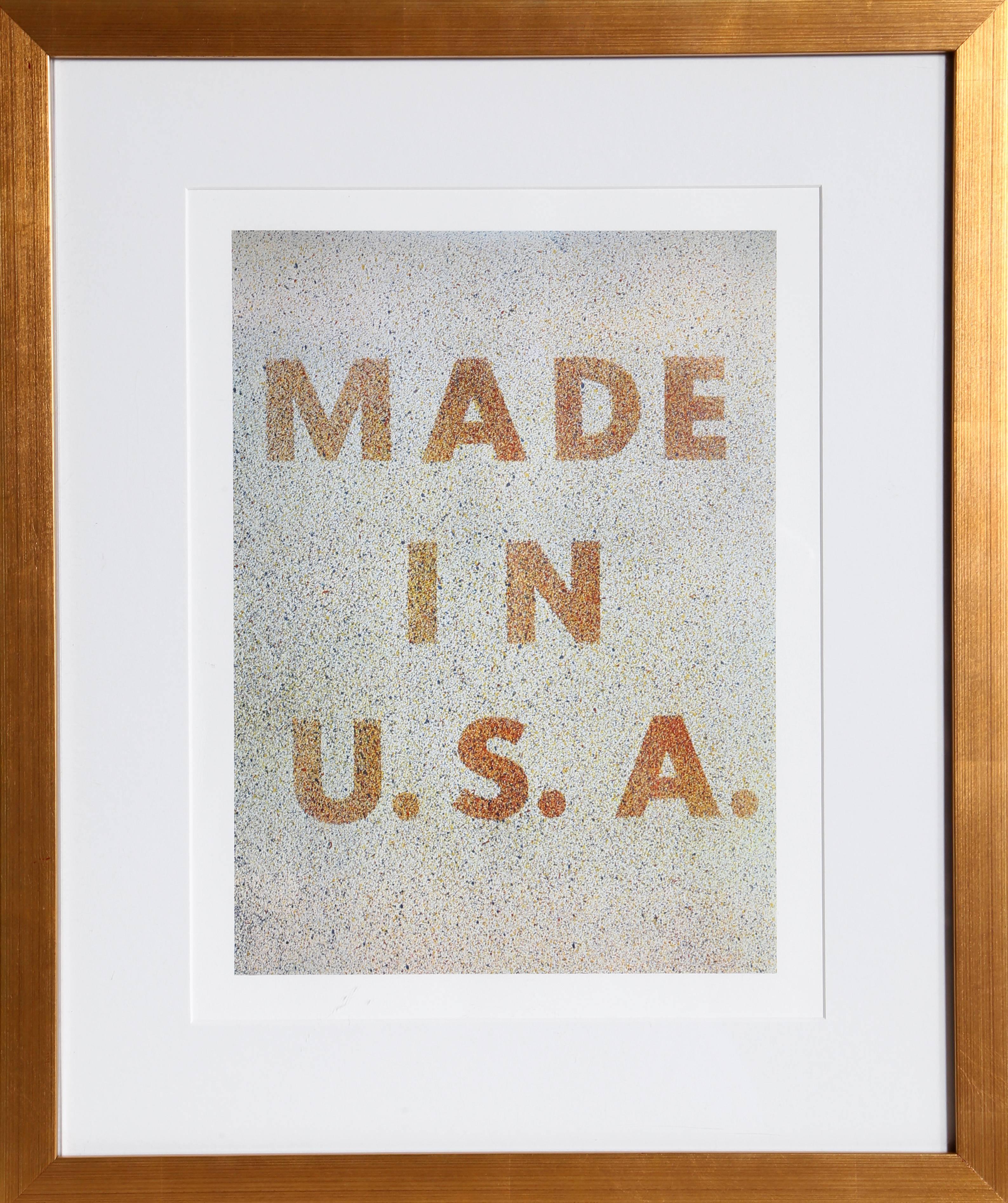 Ed Ruscha Abstract Print - America: Her Best Product (Made in USA)