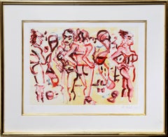 Women in Heels, Monotype Etching by Greg Kessler