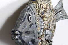 Fish, Unique Found Object Wall Sculpture by Mr. Imagination