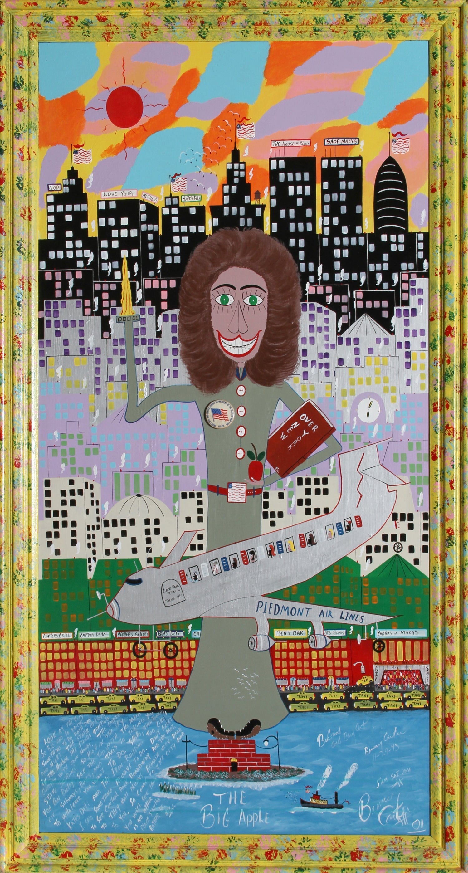 Benny Carter The Big Apple Nyc Pop Art Painting By Benny Carter For Sale At 1stdibs