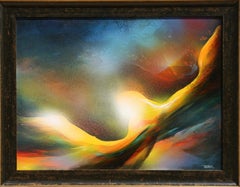 The Golden Bird, Oil Painting by Leonardo Nierman