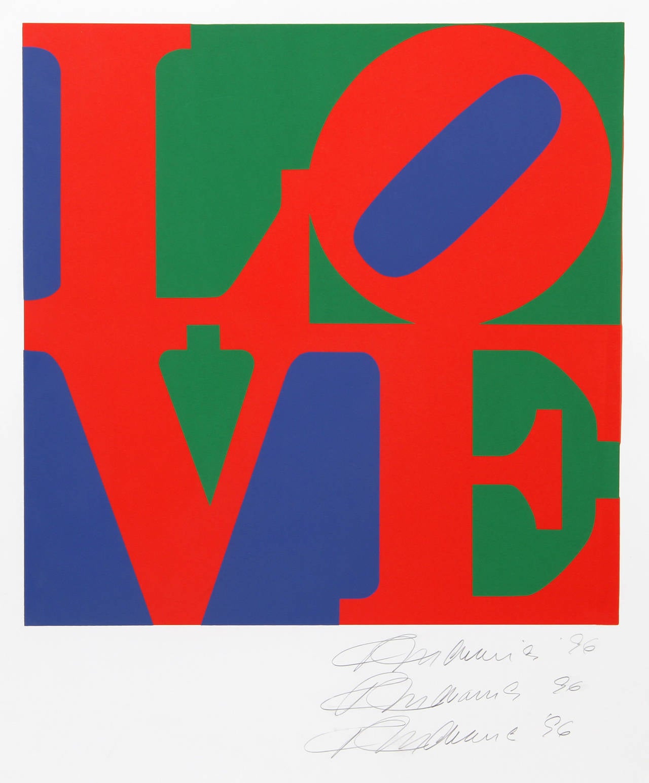 Robert Indiana Abstract Print - LOVE (unique)