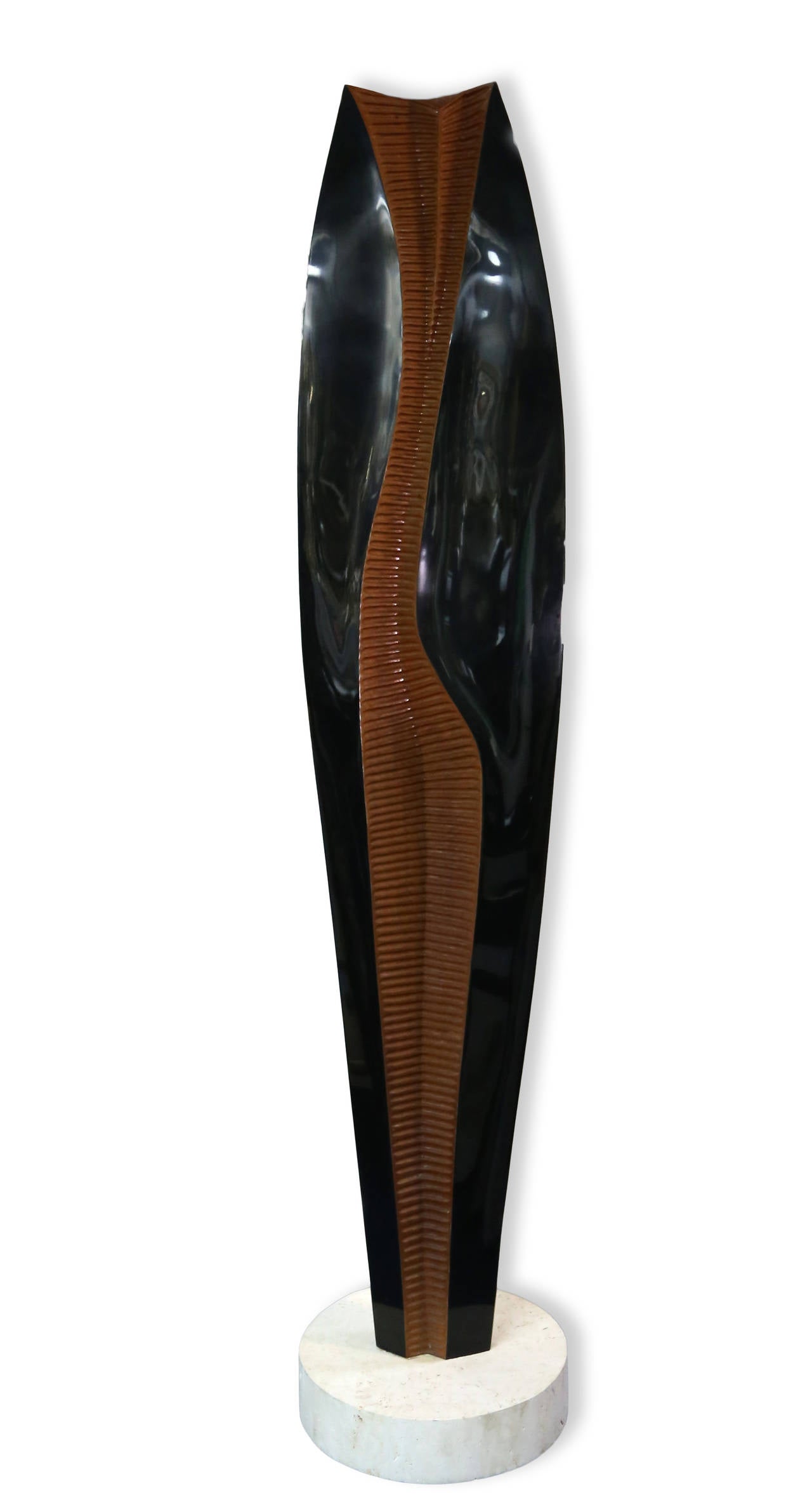 Henry Moretti Abstract Sculpture - Abstract Female Figure, Large Standing Sculpture by Henri Moretti