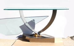 Modern Glass Table, Design by Greg Sheres