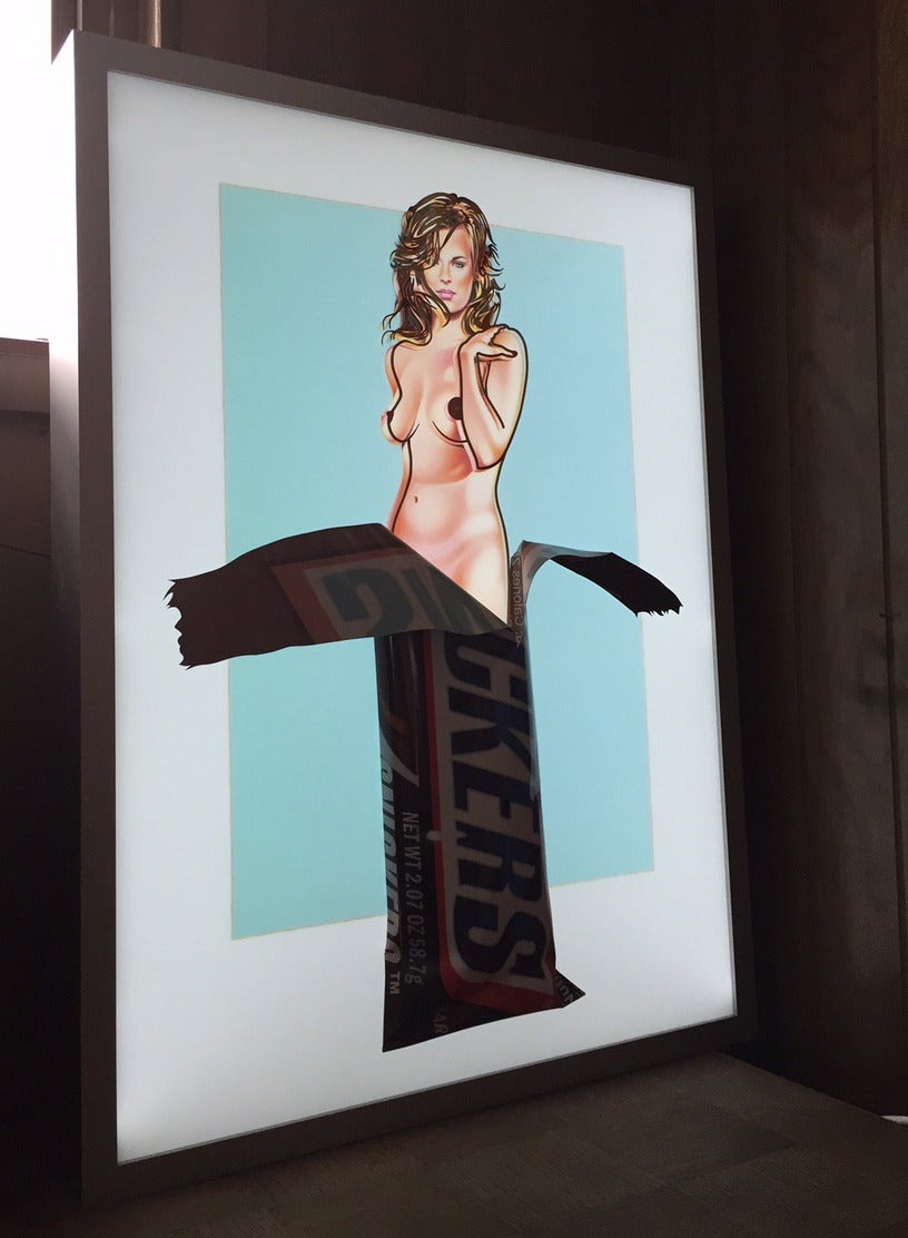 Candy II (lightbox) - Pop Art Sculpture by Mel Ramos