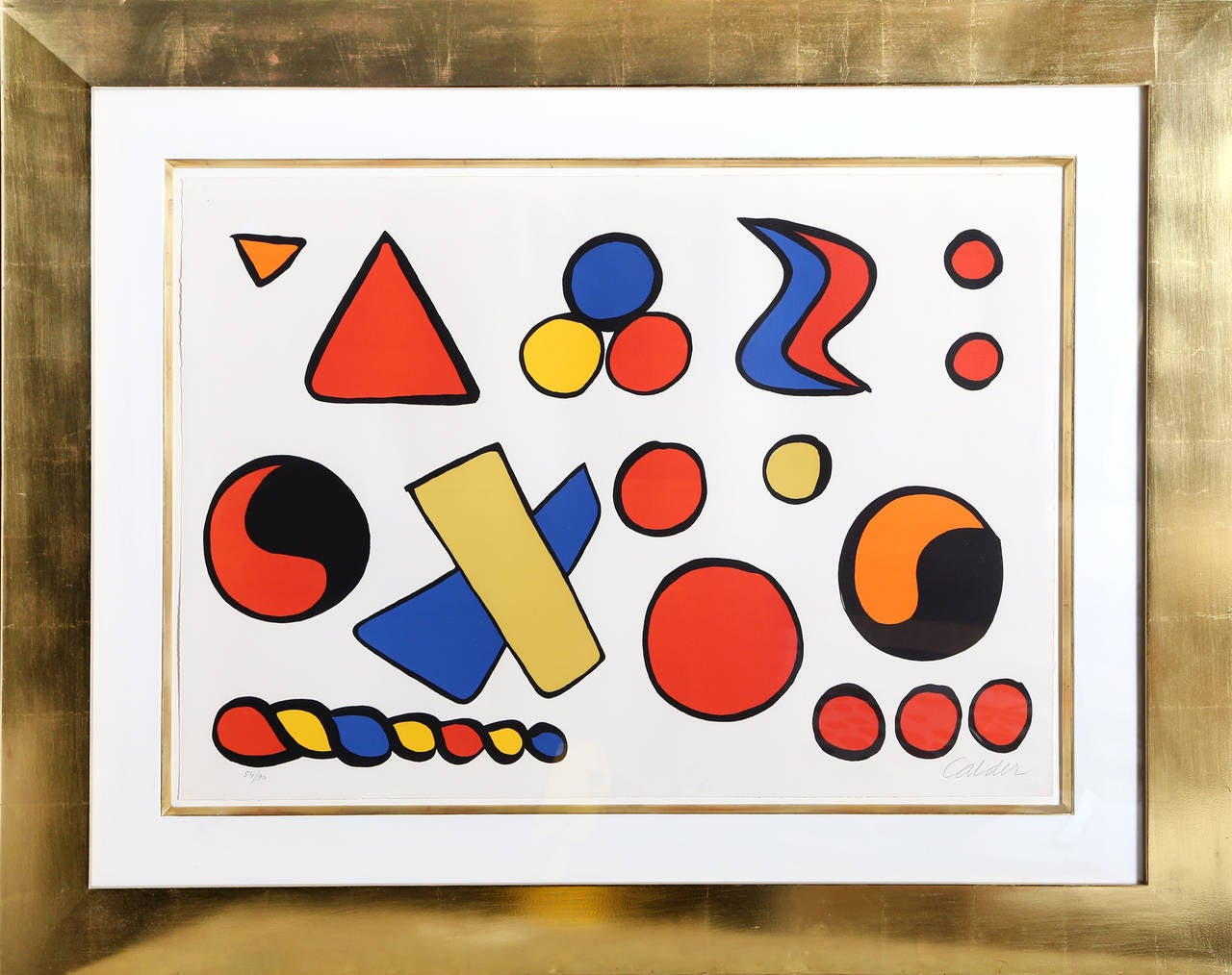 Alexander Calder Abstract Print - Alphabet et Saucisson