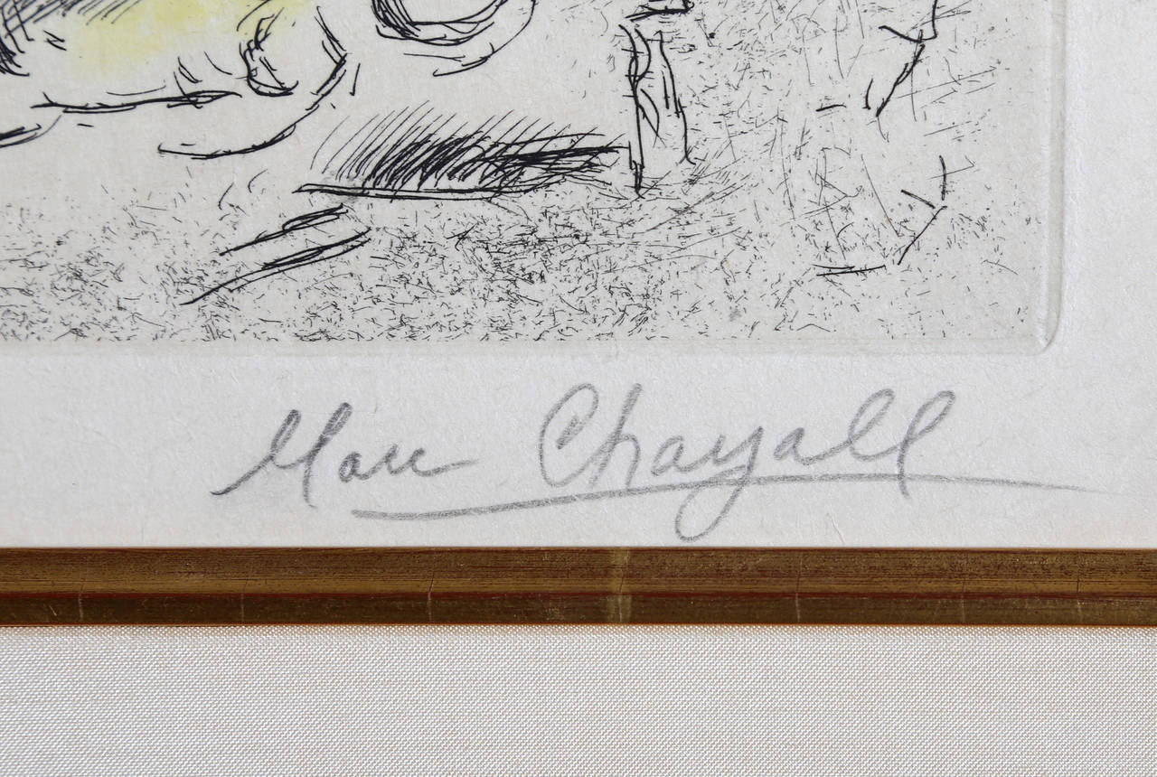 Celui qui dit les Choses sans Rien Dire (Cramer 99) - Print by Marc Chagall