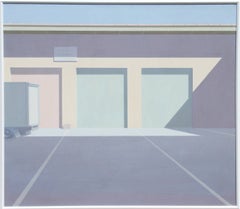 9:23 AM, Minimalist Cityscape Painting by Saul Chase