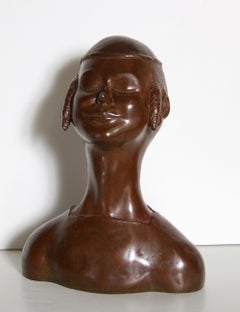 Jewish Boy, Bronze Sculpture by David Schwab