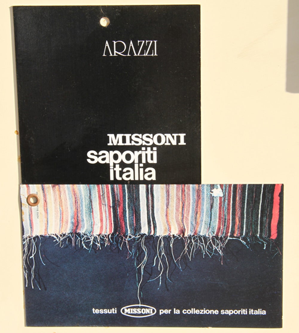 Numéro 3, tenture murale en tapisserie Missoni d'Ottavio Missoni en vente 2