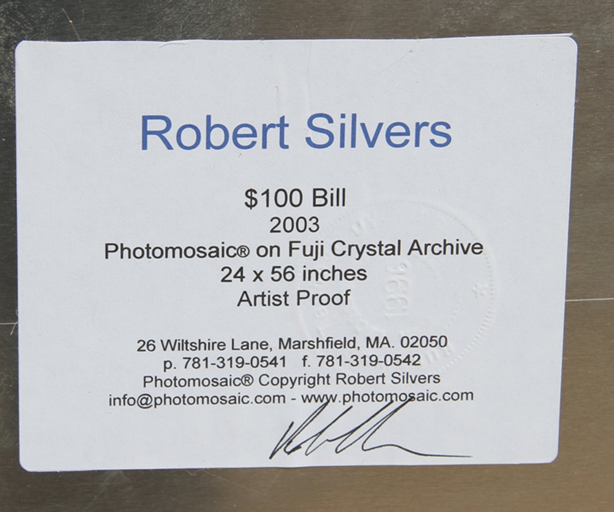 100-Dollar-Schein (Moderne), Photograph, von Robert Silvers