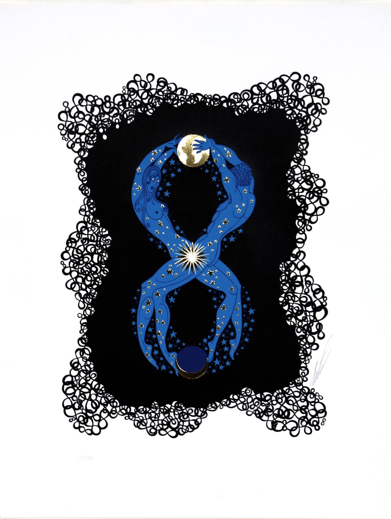 Numbers Suite Portfolio - Art Deco Print by Erté