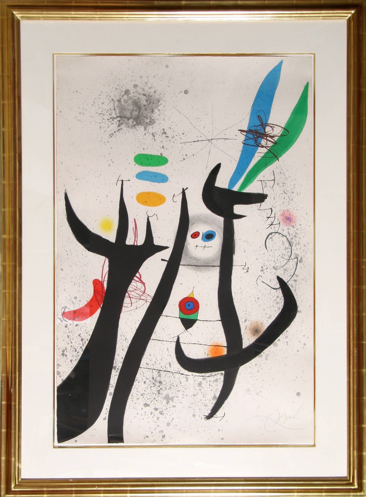 Joan Miró Abstract Print - La Femme Arborescente (Dupin 649)