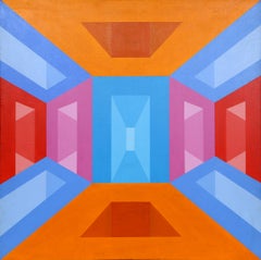 Portals, OP Art Painting by Roy Ahlgren