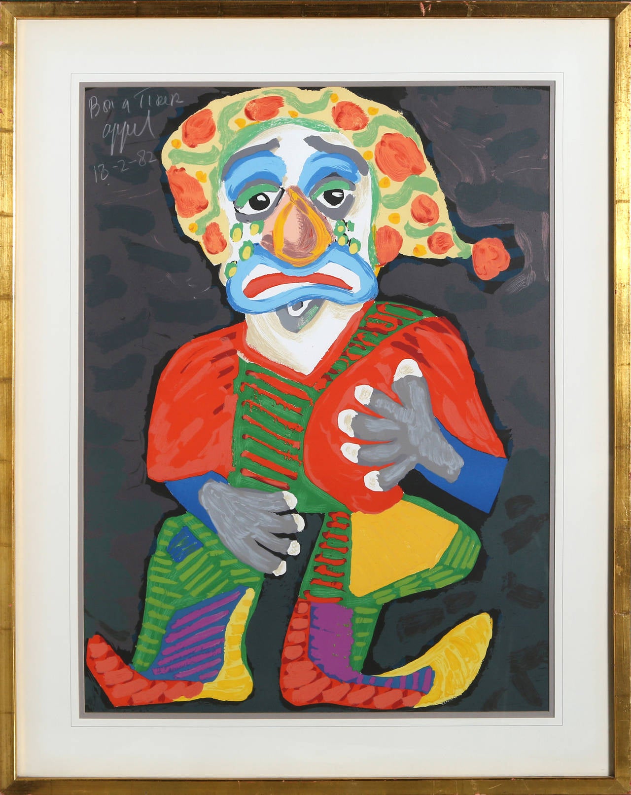 Karel Appel Figurative Print - Pagliacci