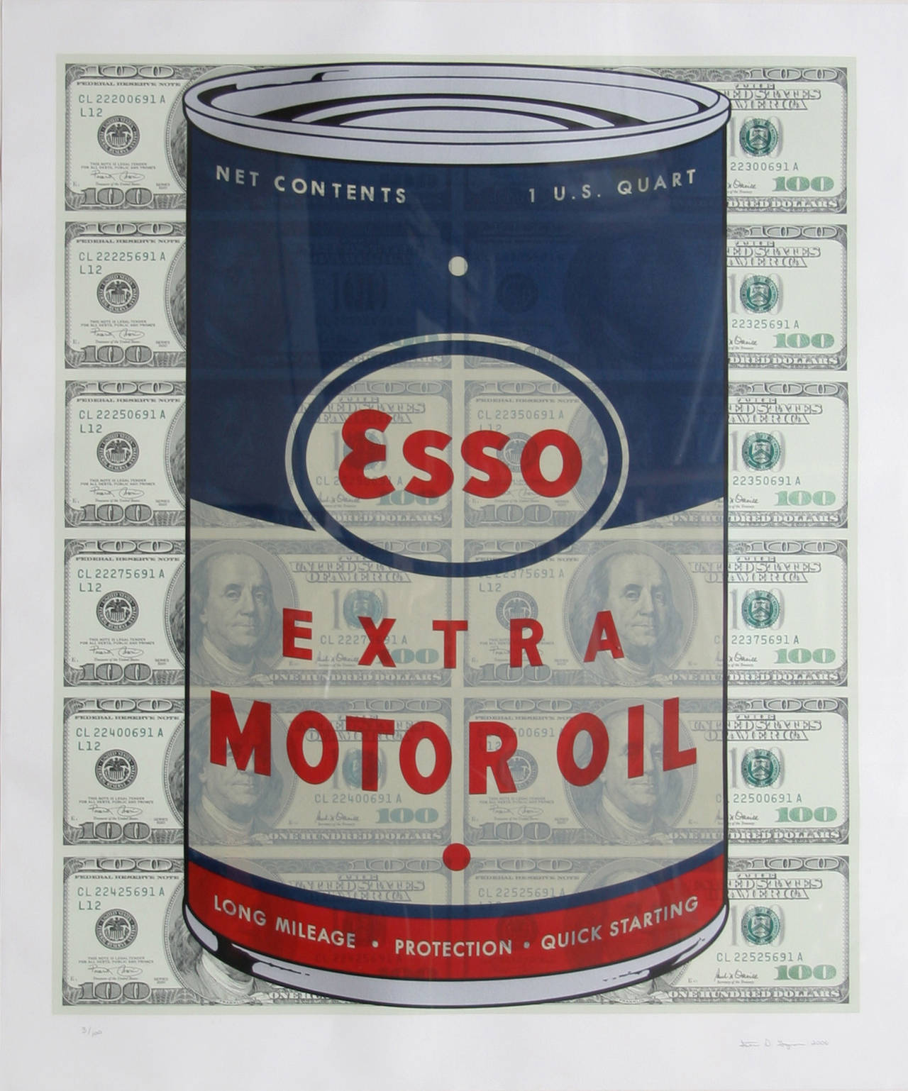 Steven Gagnon Still-Life Print - Esso Oil Can