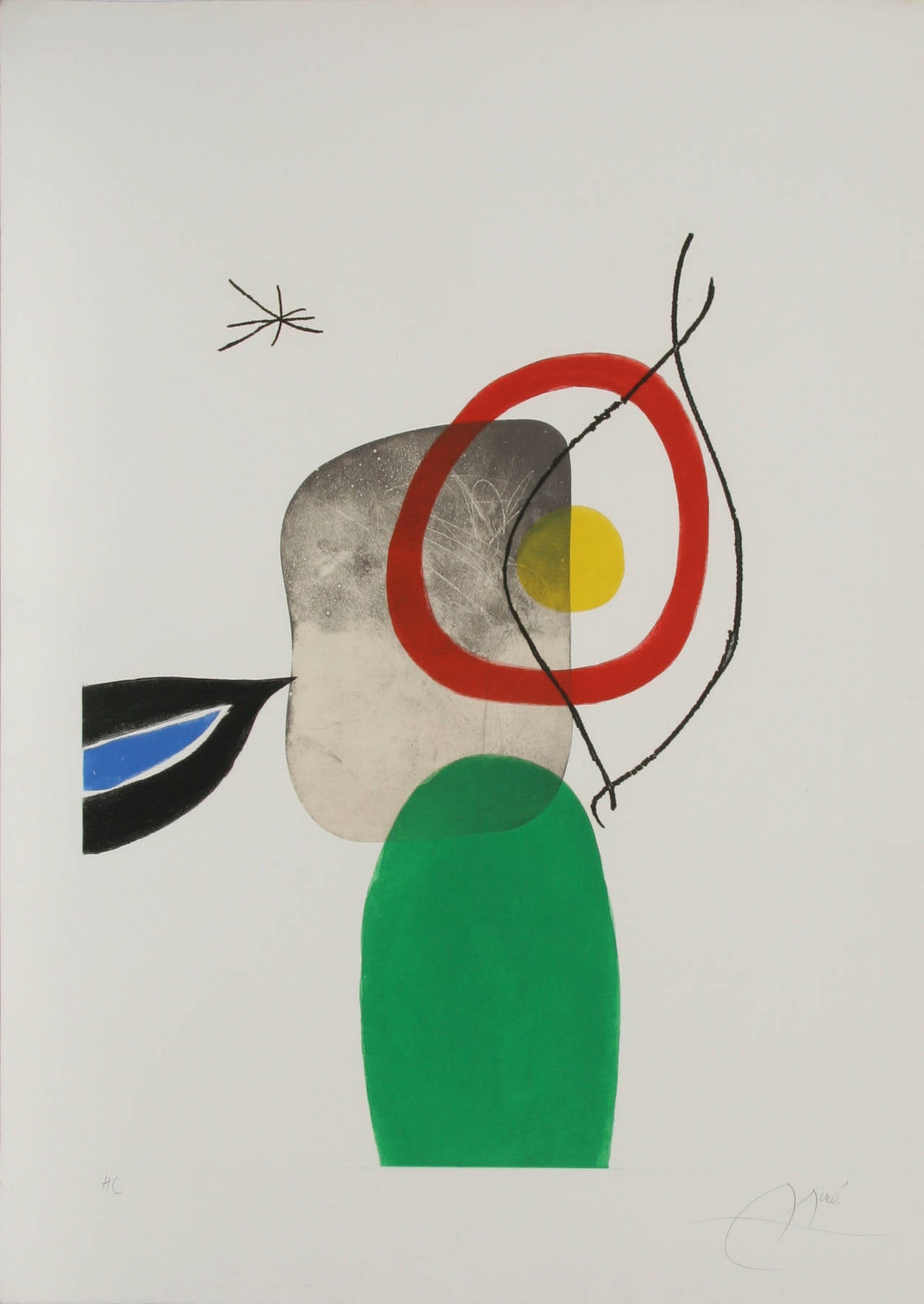Joan Miró Abstract Print - Tir a L'Arc