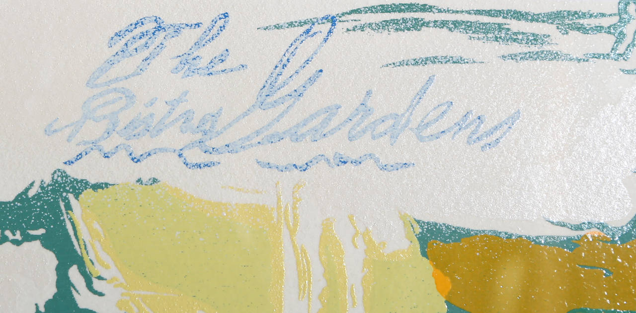 Bistro Garden, serigrafía impresionista de LeRoy Neiman - Print de Leroy Neiman