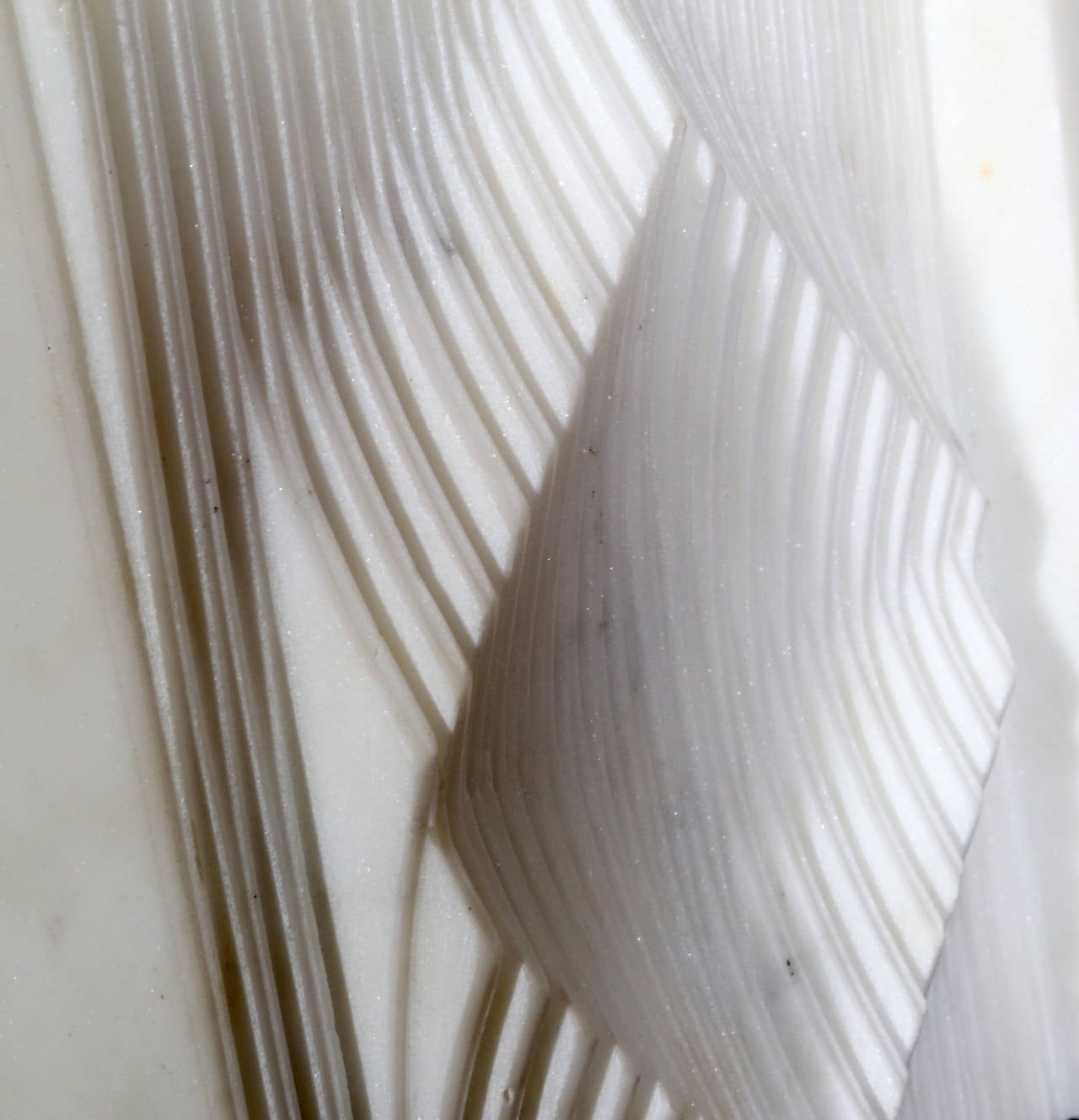 Moderne Skulptur aus weißem Marmor ohne Titel III, einzigartige Skulptur von Domenico Casasanta im Angebot 4