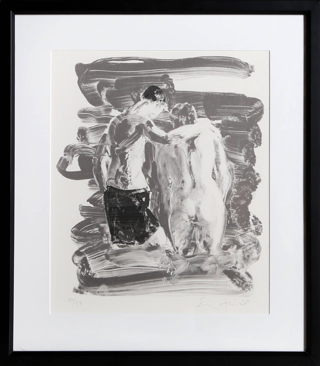 Eric Fischl Figurative Print - Two Bathers