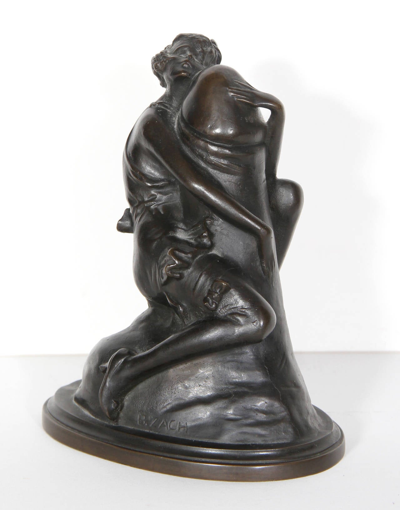 Bruno Zach Nude Sculpture - The Hugger