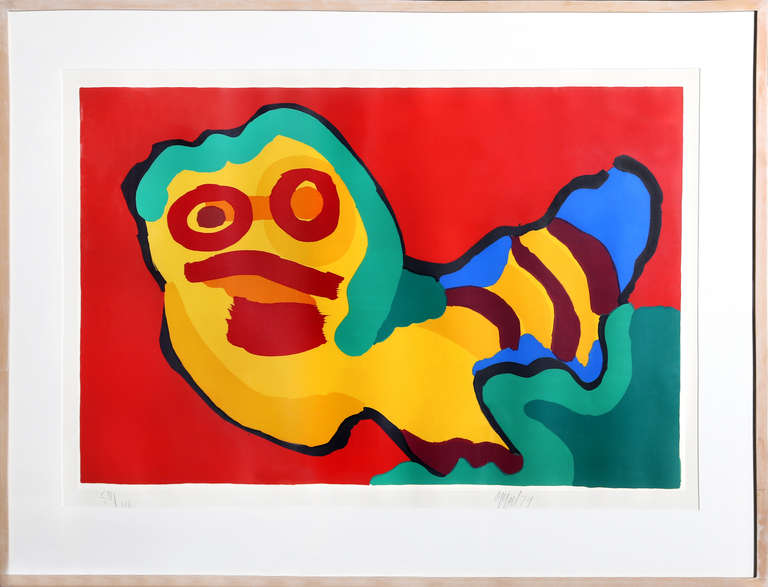 Karel Appel Abstract Print - Untitled