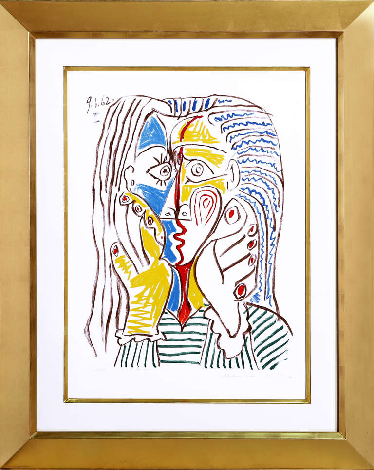 Pablo Picasso Portrait Print - Visage