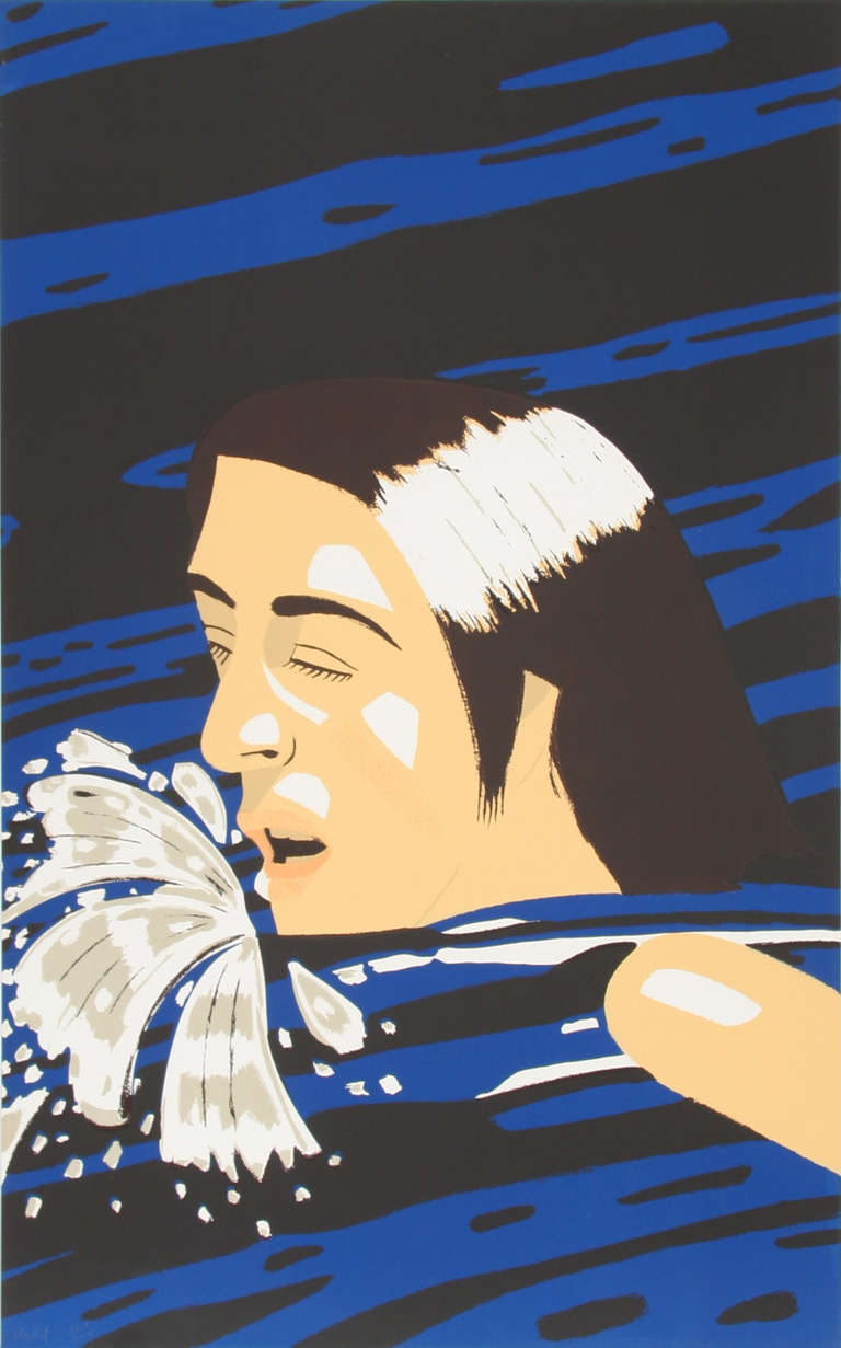 Alex Katz Figurative Print - The Swimmer