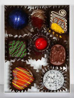 Assiette spéciale (huit chocolats)