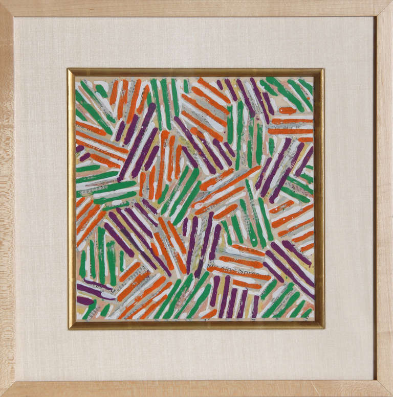 Jasper Johns Abstract Print - Crosshatch