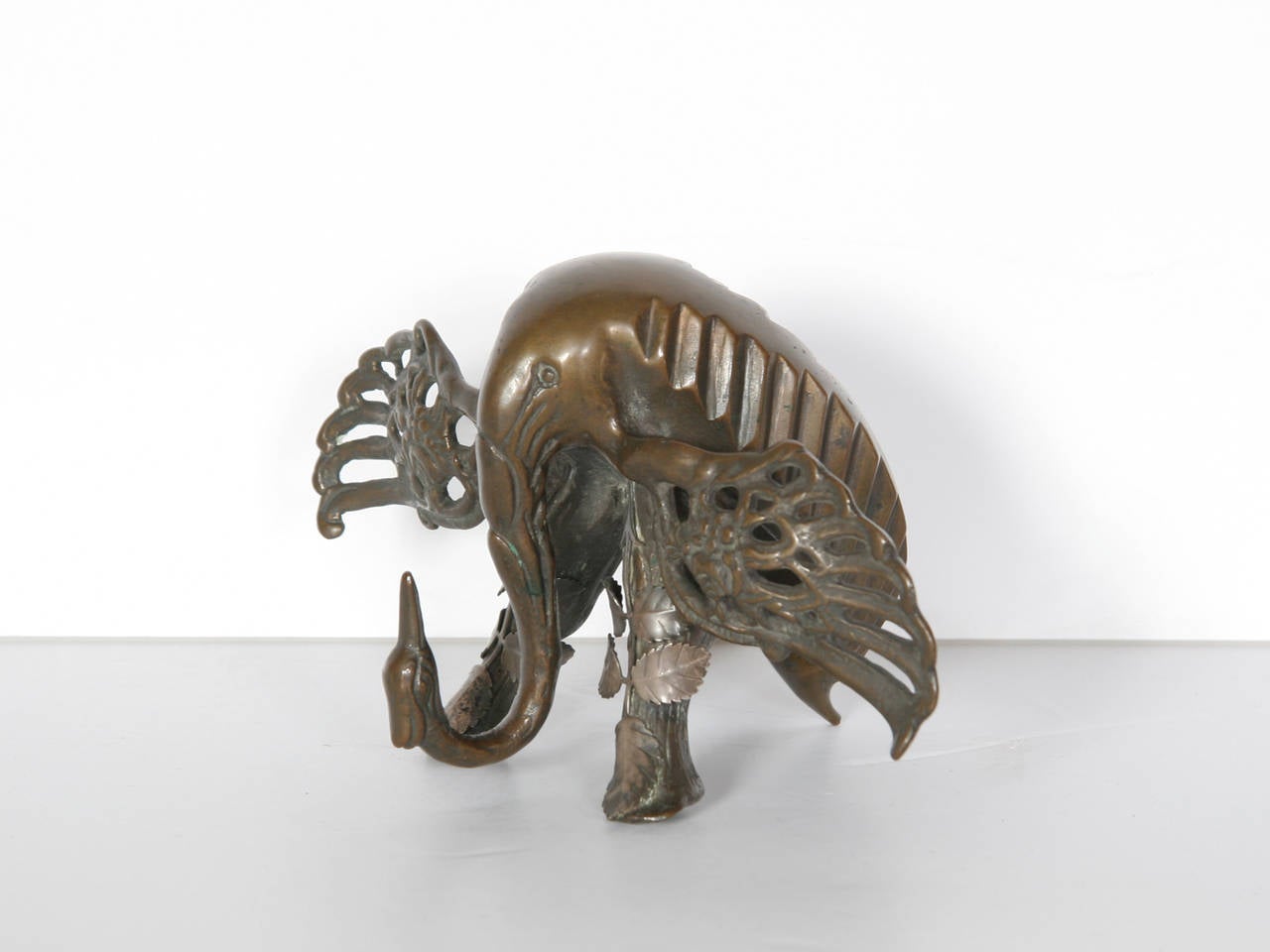 Artist: Salvador Dali, Spanish (1904 - 1989)
Title: Swan-Elephant
Year: 1967
Medium: Bronze Sculpture, Signature and number inscribed
Edition: 5/6 
Size: 4.5 in. x 8 in. x 5.5 in. (11.43 cm x 20.32 cm x 13.97 cm)

Reference: Figure 288 in