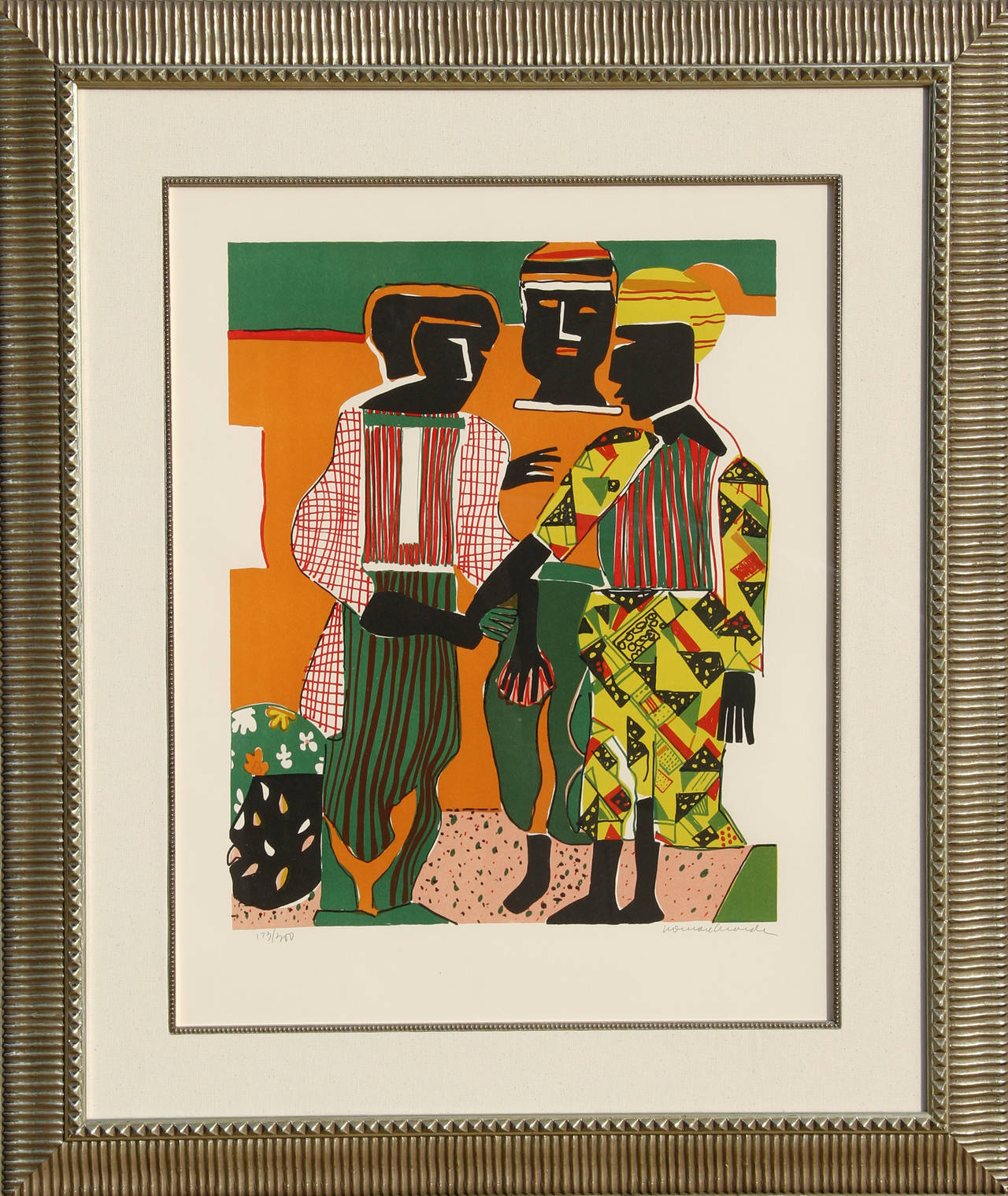 Romare Bearden Figurative Print - Conjunction