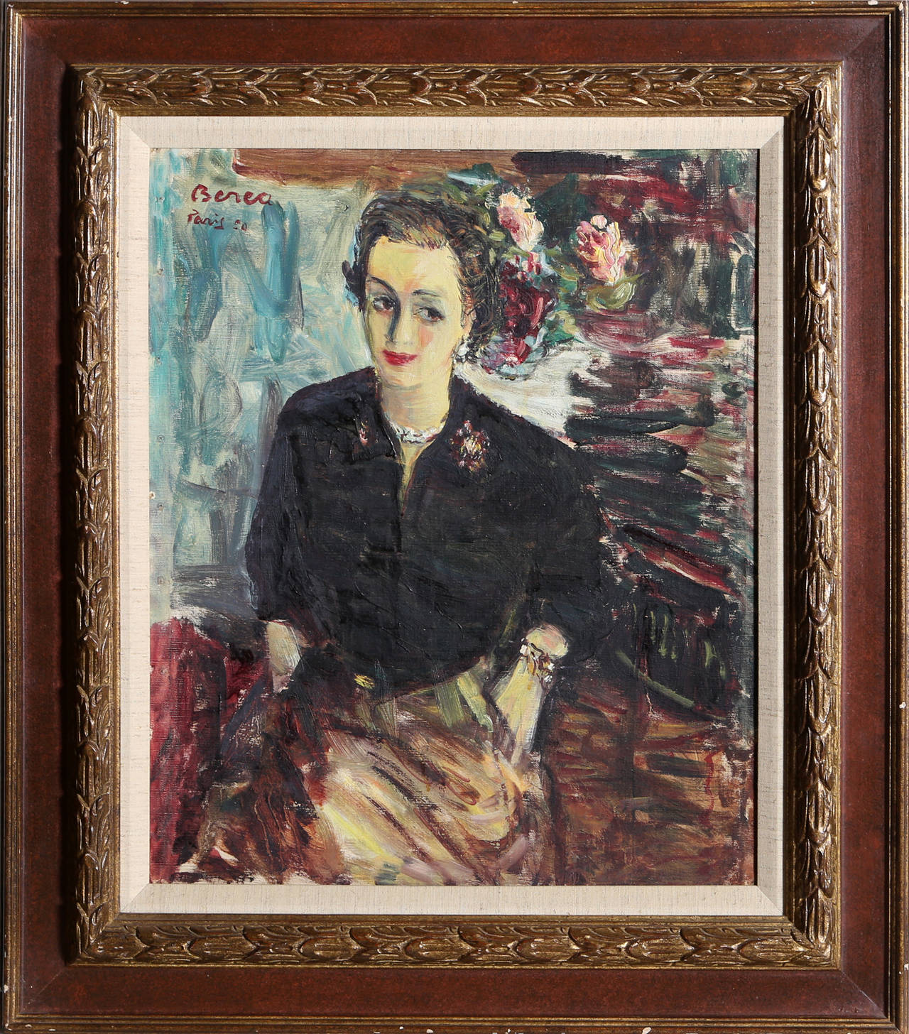 Dimitrie Berea Portrait Painting - Portrait of a Woman