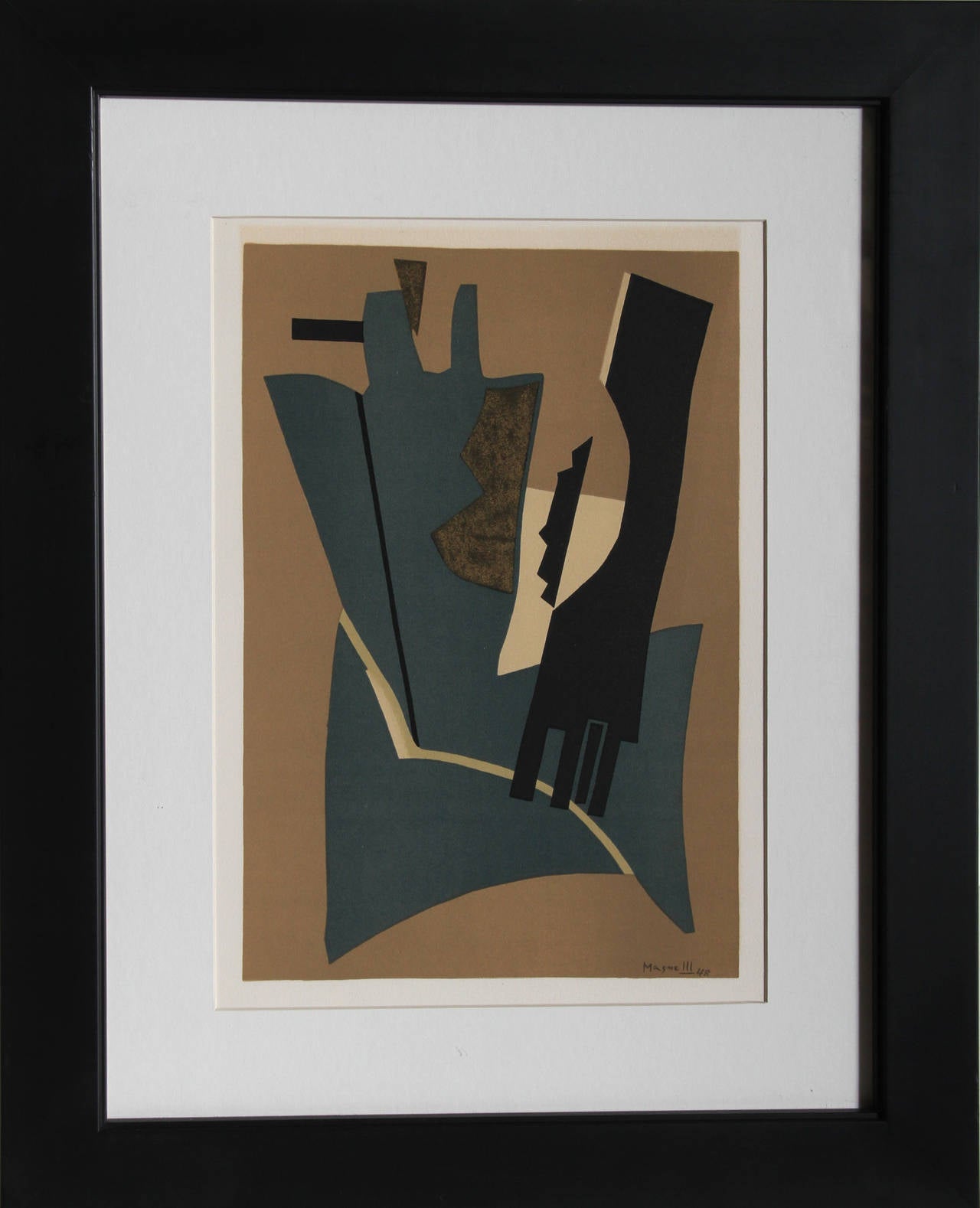 Artiste : d'après Alberto Magnelli, italien (1888 - 1971)
Titre : San Lazzaro
Année : 1975
Moyen : Lithographie, signée dans la plaque
Edition : 400/575
Taille du papier : 14 x 10 pouces
Encadré : 20 x 15.5 pouces 

Imprimé par Fernand Mourlot à