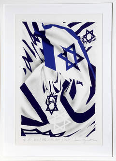 Israel Flag at the Speed of Light