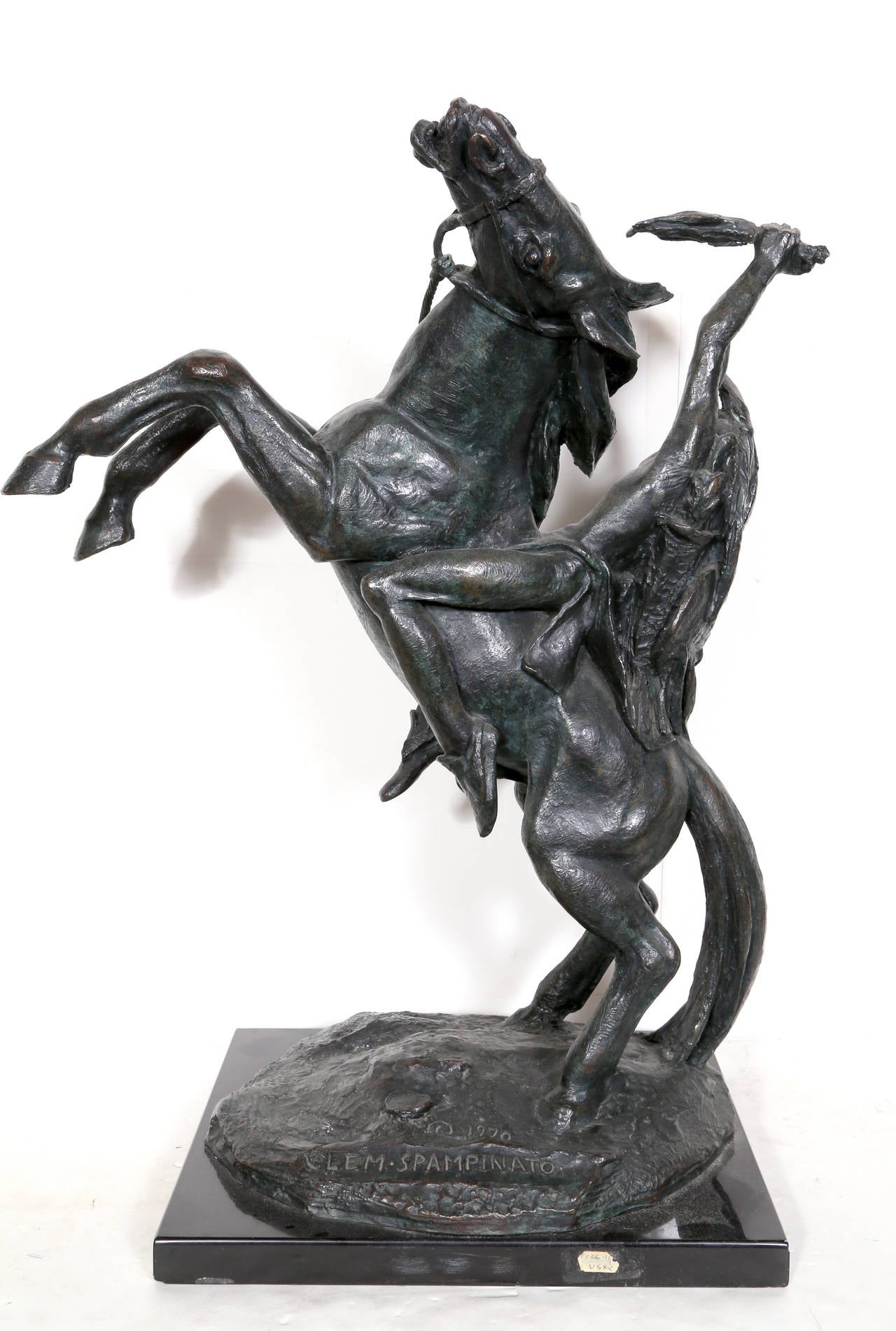 Oohiye, scultura in bronzo di Clemente Spampinato in vendita 4