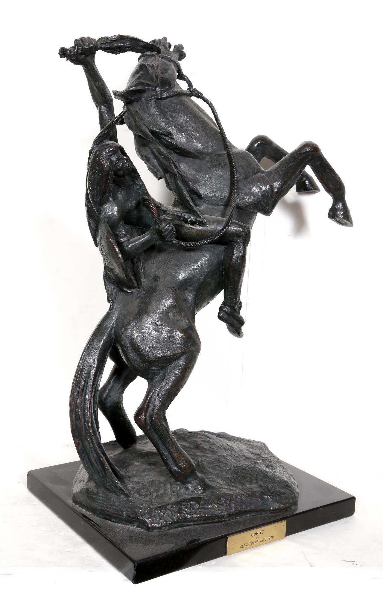 Oohiye, scultura in bronzo di Clemente Spampinato in vendita 5