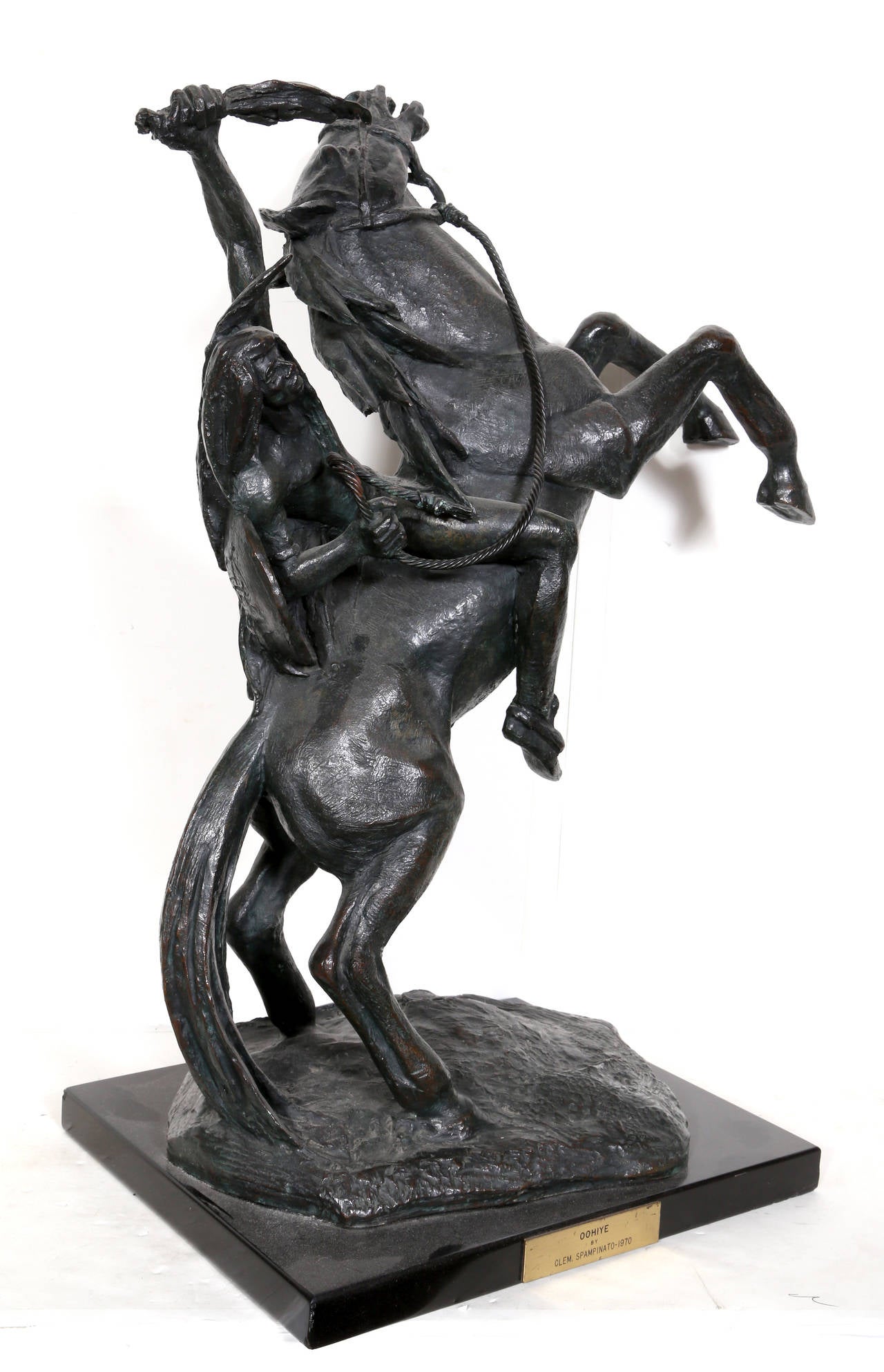 Oohiye, Bronze Sculpture by Clemente Spampinato For Sale 2