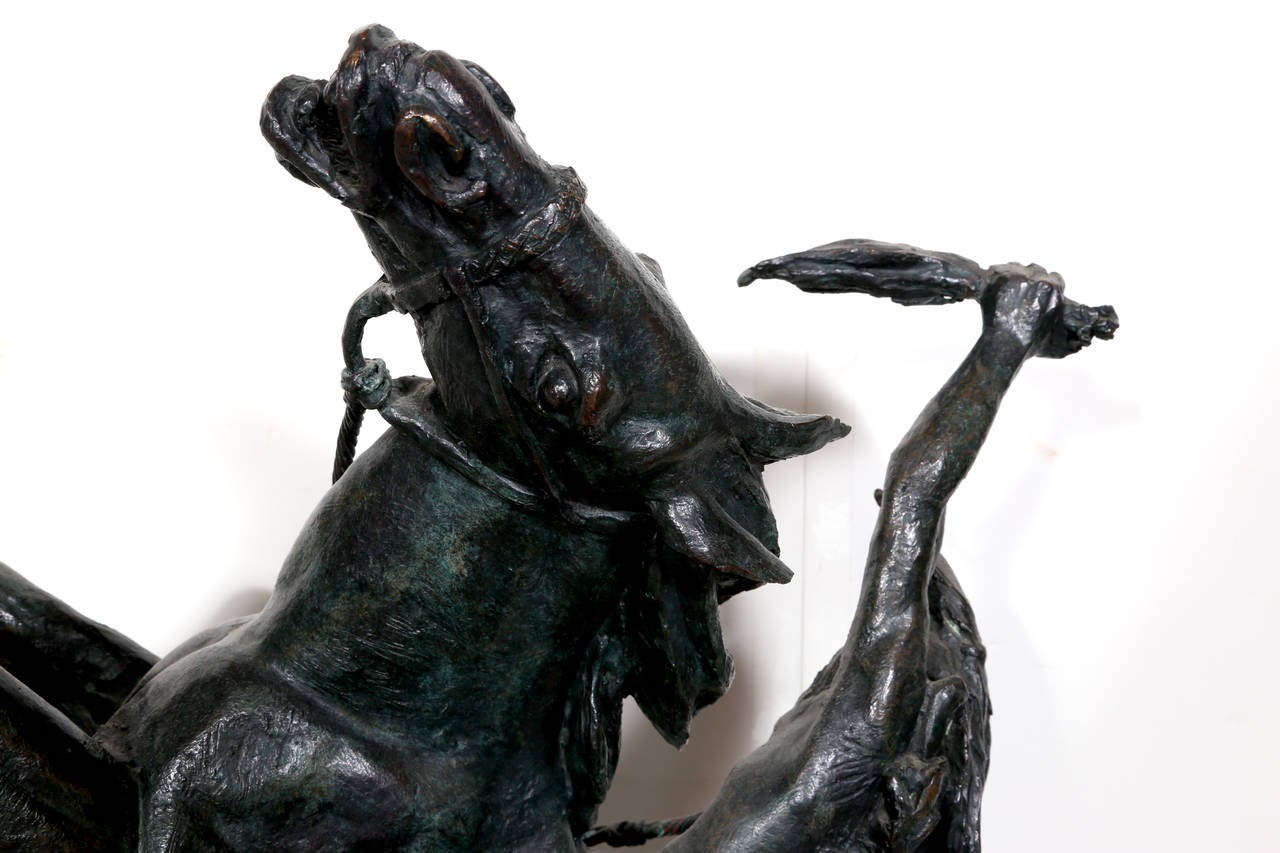 Oohiye, Bronzeskulptur von Clemente Spampinato im Angebot 8