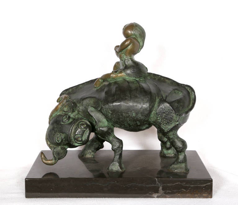 Meditation - Sculpture by Graciela Rodo Boulanger