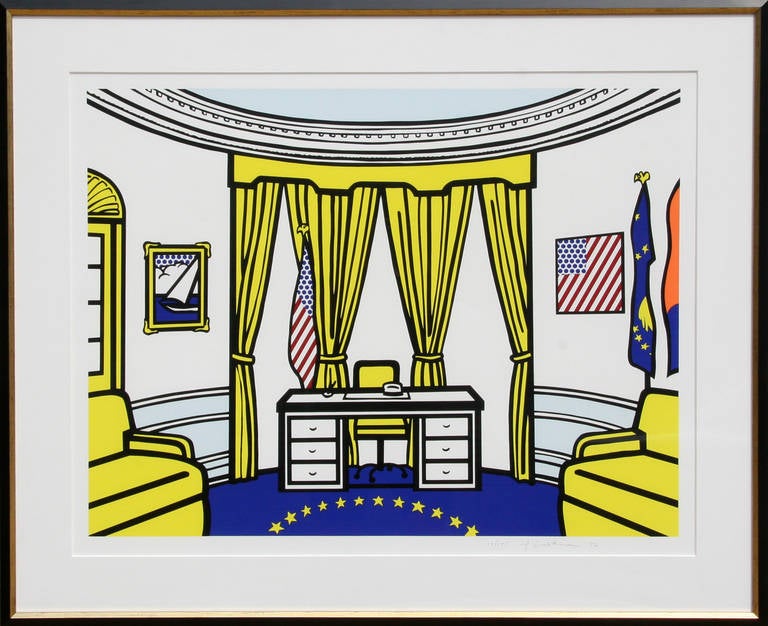 Roy Lichtenstein Still-Life Print - The Oval Office