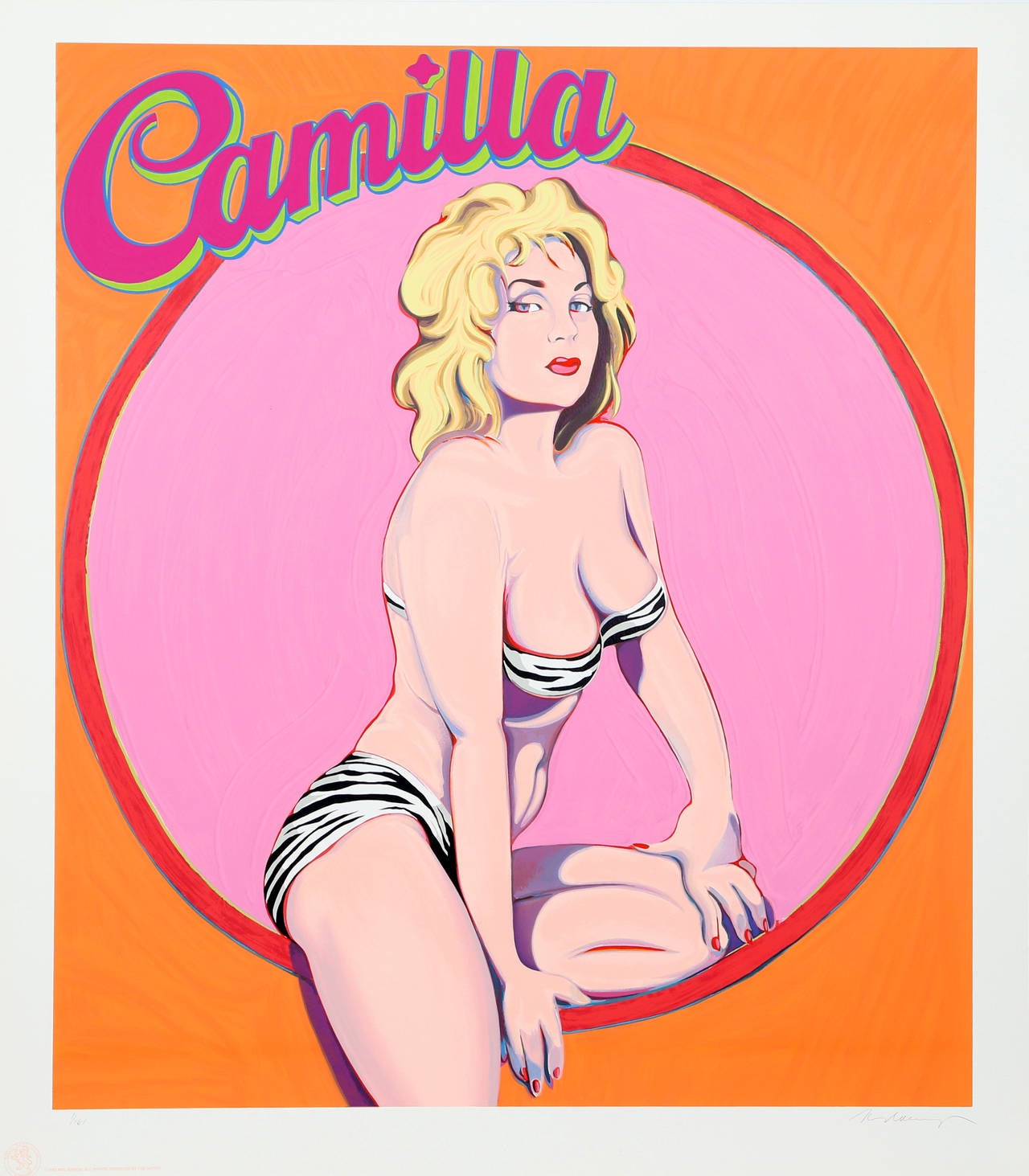 Camilla, Pop Art Serigraph by Mel Ramos
